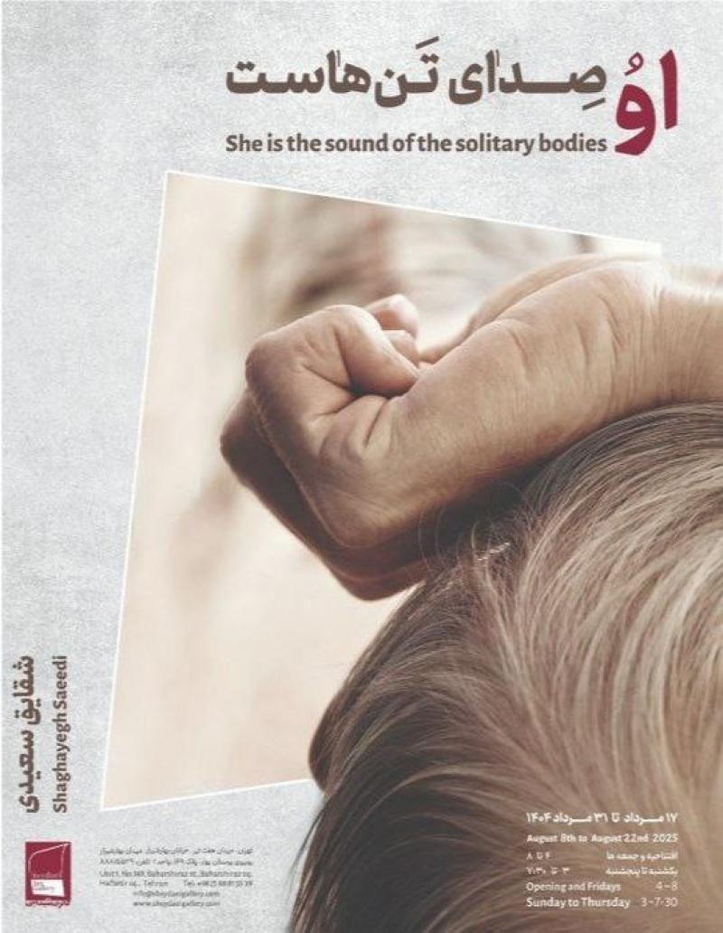 Solo photo exhibition "She is the sound of the solitary bodies" at sheydaei gallery - 8 Aug 2025